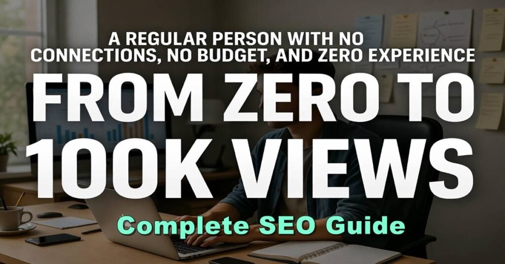How I Got 100K Views: A Real Case Study (0 to 100K) – Complete SEO Guide